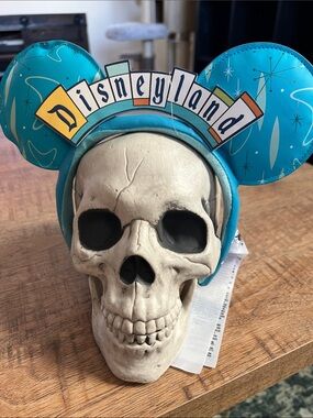 Disneyland Teal Retro Mouse Ears Headband